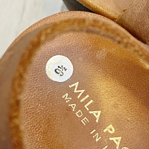 Mila Paoli | Womens Brown Leather Strap Platform Sandals | Size: 9.5 - Picture 8 of 13